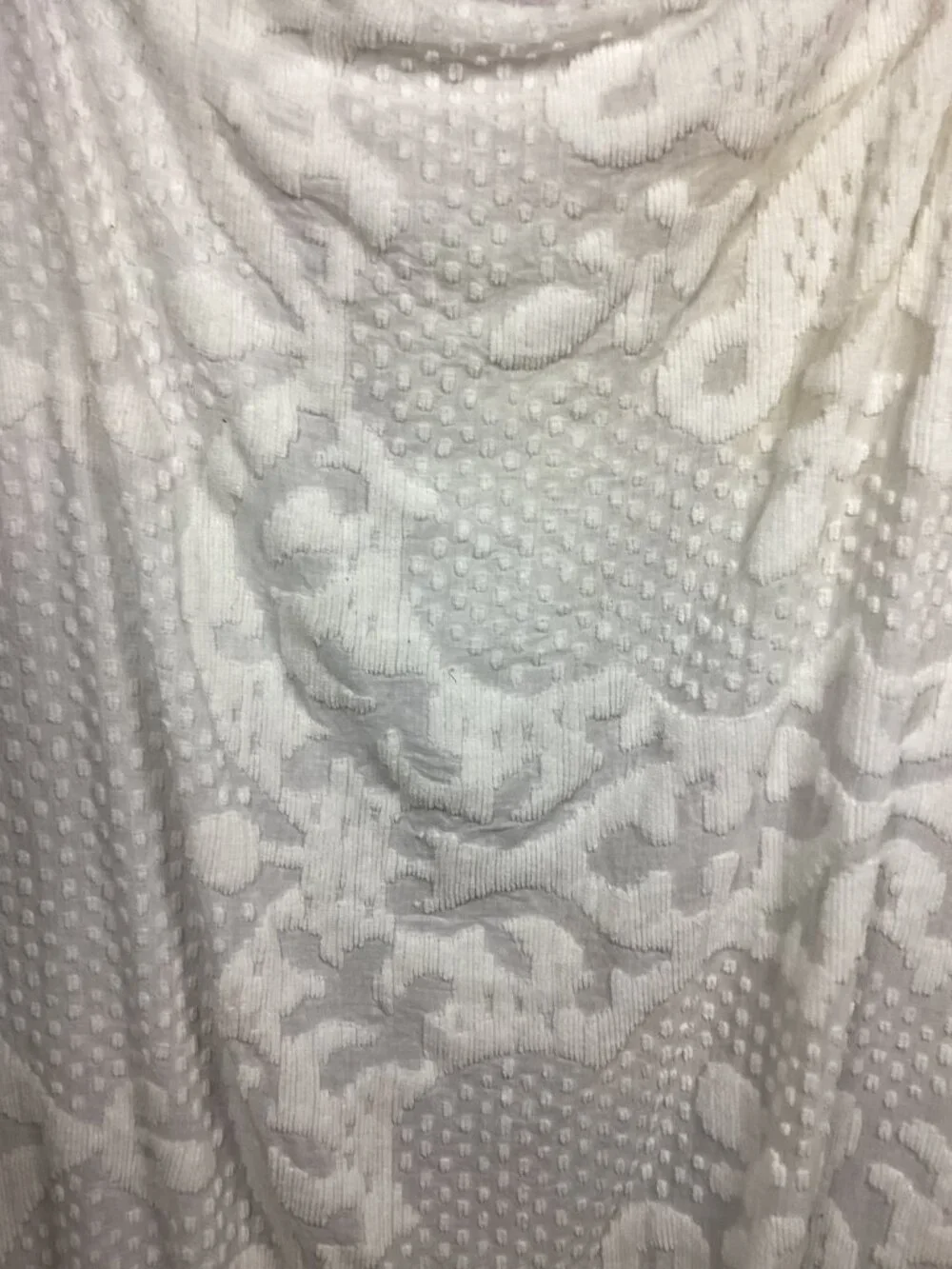 Vintage White Comforter Cover Swiss Dot Fringe
